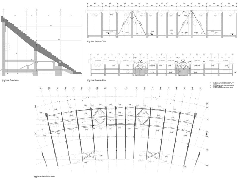 Stadium Raker MJW structures | New Cairo Stadium